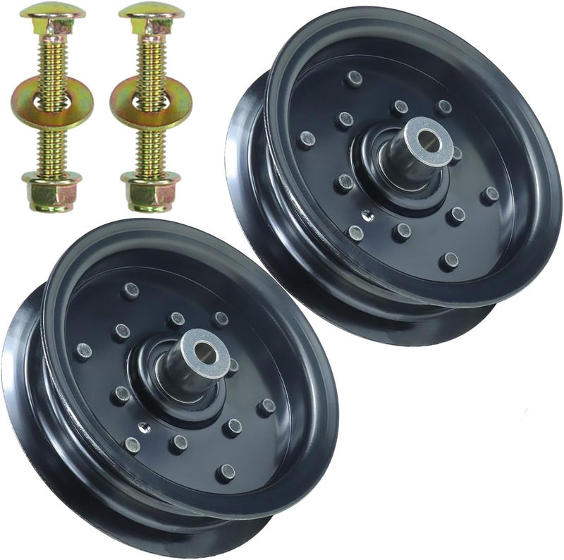 BOSFLAG 2 Pack 197379 Idler Pulley Replaces 532196106, 532197379, Craftsman 196106 for Husqvarna z254f Z254 YTH24V48 YTH24K48 YTH2348 YTH22V46 YTH20K46 YTH18542 RZ5426 RZ5424 MZ54 LGT2654 Mowers - Image 1